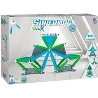 Happy People Supermag Magnet Stix Magnetspielbausteine, (Packung, 100 St), Made in Europe