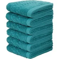 OTTO home Gästehandtücher Regona, Gästehandtücher 30x50cm, flauschig und weich, 500 gr/m², Frottier (Set, 6-St), Premium Handtücher mit Bordüre, Set, 100% Baumwolle, 5 Jahre Garantie