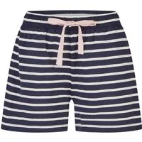 By Louise Pyjamahose Lace Luxury (1-tlg., 1-teilig) Damen Schlafhose Pyjamahose Shorts kurz Baumwolle