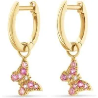 GUIA Paar Creolen GUIA Damen-Creolen 585er Gelbgold 16 Saphir (Paar)