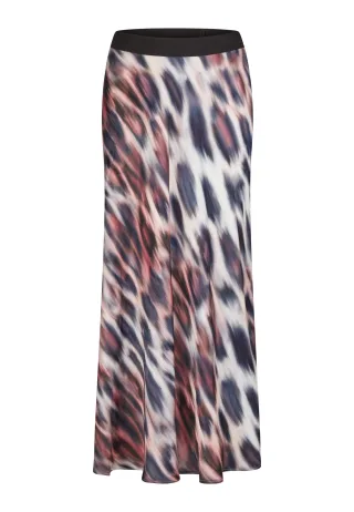 Marc Aurel - Maxirock im Leoparden-Print black varied - Gr. - 42