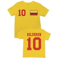 Youth Designz T-Shirt Kolumbien Kinder T-Shirt im Fußball Trikot Look WM 2026 mit trendigem Motiv