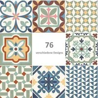 BOXTEC Bodenfliese VINTAGE MIX 16.5 x 16.5 Feinsteinzeug Wand- und Bodenfliese, Feinsteinzeug 16.5x16.5, Bunt gemischt