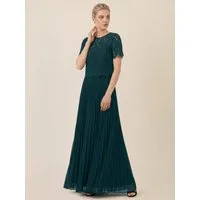 Apart Abendkleid mit Spitzenoberteil und Plisseerock
