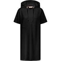 Frieda & Freddies NY Jerseykleid mit Kapuze in schwarz