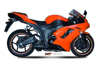 Sport Auspuff MIVV Suono Steel Black Kawasaki ZX-6R Ninja Bj.2007-2008 Typ: ZX600P+ABE
