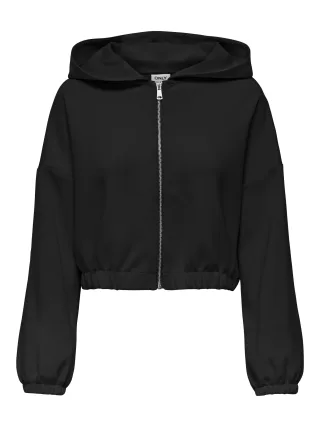 ONLY - ONLSCARLETT L/S ZIP-HOOD SWT Black - Gr. - L