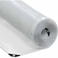 vidaXL Schutzplane Transparente Plane mit Ösen 1x5 m Polyethylen (1-St)