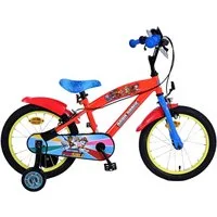 Volare Kinderfahrrad 16 Zoll Kinder Jungen Fahrrad Rad Bike Kinderrad Paw Patrol Rot 21709, 1 Gang, Stützräder, Kettenschutz, Schutzbleche