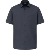 MARVELIS Businesshemd Kurzarm Comfort Fit, Chambray, New Kent Kragen Regular Halbarm 12cm, 100% Baumwolle, Bügelfrei, Knitterfrei