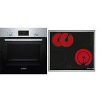 HBD231VR61 Serie 2, Backofen-Set schwarz/edelstahl