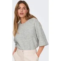 ONLY Strickpullover ONLSIMONI 3/4 PULLOVER KNT NOOS Materialmix, regular fit