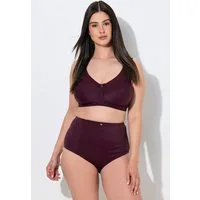 Ulla Popken Miederhose Miederhose High Waist Jacquard-Einsatz