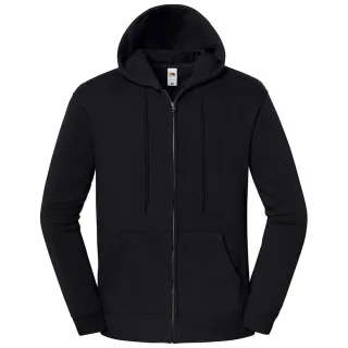 Fruit of the Loom Unisex Erwachsenen Iconic Premium Vollzip Hoodie (Schwarz)
