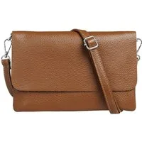 Caspar Clutch Abendtasche Damen Leder Handtasche - CLASSIC LINE - Modell No.835, leicht, elegant & unempfindlich - 100% Echtleder - Handmade in Italy