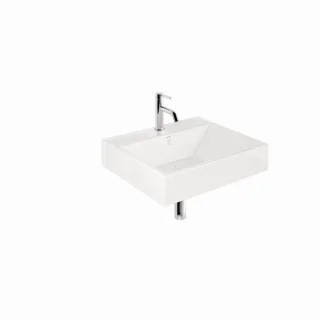 Kludi RESA Waschtisch 59WW6143 61 x 50 x 12 cm, Ein Hahnloch Weiß glänzend