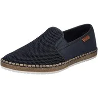 Rieker Slipper mit modischer Laufsohle in Bast-Optik