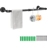 Youyijia Kleiderständer Kleiderständer für die Wand 80cm Rohr Kleidergestell Industrieller