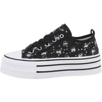 Ital-Design Komfort Sneaker mit erhöhter Sohle für Alltag & Freizeit Sneaker (85867656) Flach Sneakers Low in Schwarz