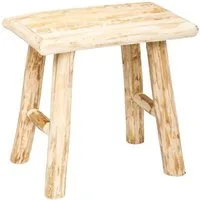 Atmosphera Créateur d'intérieur Sitzhocker Holzhocker - rechteckiger Hocker, Schemel, 34 x 24 x 32 cm (1 Stk., Sitzhocker), funktional