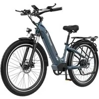 EVERCROSS TECH E-Bike Cityrad für Pendler,26",48V 15AH,7 Gang Shimano,65-90km,APP, 7 Gang, Heckmotor, 720 Wh, Herausnehmbare Batterie,E-Citybike mit Schloss, Pumpe