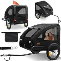 KESSER Fahrradhundeanhänger, Hundeanhänger Boxer 2-in-1 Hundebuggy Fahrradanhänger groß