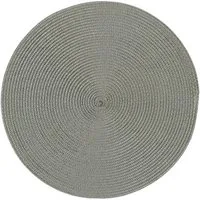 Haus und Deko Platzset Platzset rund ca. 35 cm Ø abwaschbar Bast Optik Tischset Platzdeckche, (1-St)