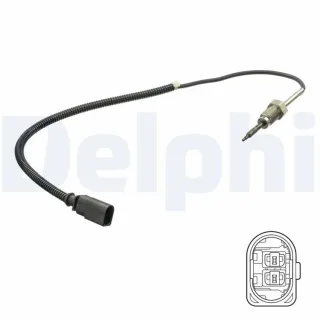 Delphi Abgastemperatursensor VW Transporter T5 1,9 TDI TS30172