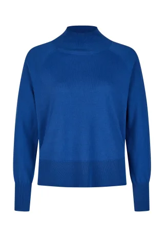 Marc Aurel - Turtleneck-Pullover im Basic-Stil strong blue - Gr. - 38