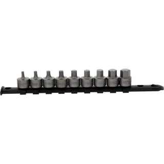 KS Tools 3/8 Zoll Bit-Stecknuss-Satz Innensechskant, kurz, 9-tlg, 4-14mm - 917.4000