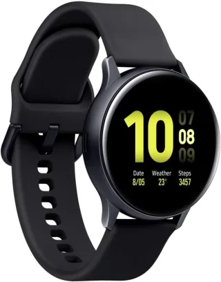 Samsung Galaxy Watch Active 2 [LTE inkl. Kunststoffarmband schwarz] 40mm Aluminiumgehäuse schwarz