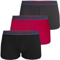 MUSTANG Retro Boxer LUAN Retro-Pants Herren Unterhose Boxershorts 3er-Pack (Spar-Set, 3-St) enge Passform, perfekter Sitz, elastischer Bund, maximaler Komfort