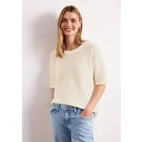 STREET ONE Kurzarmpullover im soften Baumwoll-Mix
