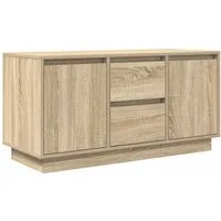vidaXL TV-Schrank TV-Schrank mit LED-Leuchten Sonoma-Eiche 100x41x50 cm (1-St)