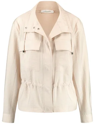 GERRY WEBER Collection - Leichte Blazerjacke mit Tunnelband sandshell - Gr. - 46
