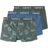 Name It Boxershorts NKMBOXER 3P KICK OFF NOOS (Packung, 3-St) Baumwollmischung, uni und bedruckt im Set