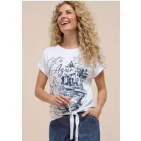 bianca Print-Shirt JULIE mit Front-Motiv mit Strasssteinchen