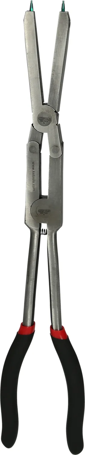 KS Tools Doppelgelenk-Sicherungszange für Außensicherungsringe, 345 mm - 500.7016