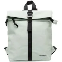 NEW REBELS Cityrucksack kleiner Roll Up RollTop Kurier Rucksack Mart Los Angeles, wasserabweisendes Planenmaterial, mintgrün