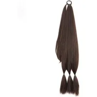 KINSI Kunsthaar-Extension Verlängerungs-Perücke mit Pferdeschwanz 80cm, Natürliches Synthetikhaar für verlängerten Look