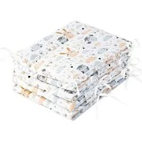 Amilian Bettnestchen Bettumrandung 360x30 cm für Babybett 120 x 60 cm geeignet (rundherum), (Nestchen, Kantenschutz), Umrandungen