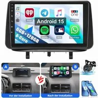 ESSGOO 8-Kern Für Opel Meriva B 2009-2014 Android 15 6+128G Bluetooth GPS FM Autoradio (Digitalradio (DAB), RDS, FM, AM, Apple Carplay Android Auto Navi Bluetooth 5.0 FM)