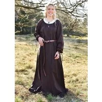 Battle Merchant Burgfräulein-Kostüm Mittelalterkleid, Unterkleid Braun, Ana, Gr. XL