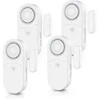 BEARWARE Fensteralarm / Türalarm, 120 dB lauter Signalton, Alarmsensor Fensteröffnungsmelder (für Tür & Fenster, Einbruchschutz, mit Batterien, Alarmanlage)