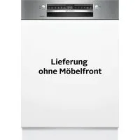 BOSCH teilintegrierbarer Geschirrspüler Serie 4 SMI4ECS28E, 14 Maßgedecke, Automatische Türöffnung für Effizienz, flexible Körbe & Schubladen