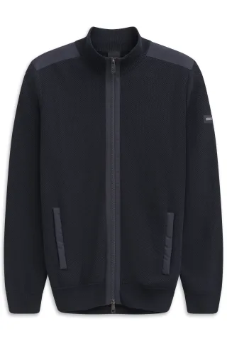 bugatti - Herren Strickjacke marine - Gr. - XXL