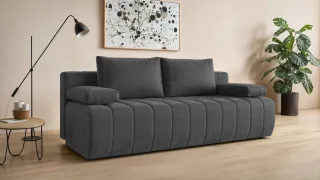 Home affaire 3-Sitzer "LOVENDY Schlafsofa mit Bettkasten, Breite 195cm, Liegefläche 145x195cm" mit Rückenkissen und Armlehnenkissen, belastbar bis 330 kg