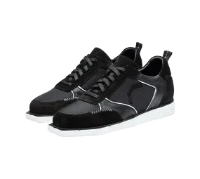 Triple20 Dartschuhe Textil Leder - Schwarz Weiß