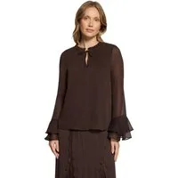 Cartoon Schlupfbluse Damen mit Volant