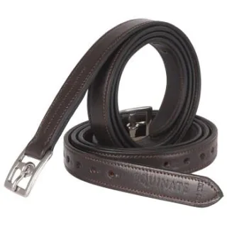 Equinate Leder Steigbügelriemen Superior mit Edelstahlschnallen braun 1,6 m